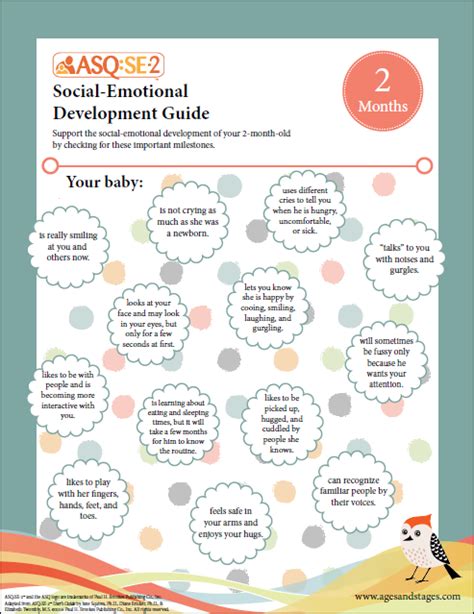 ASQ:SE-2 Social-Emotional Development Guide - Ages and Stages