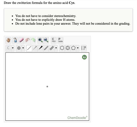 Solved Draw the zwitterion formula for the amino acid Cys. • | Chegg.com