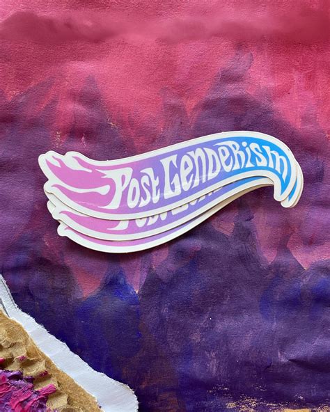 3x postgenderism Stickers Transgender Pride | Etsy