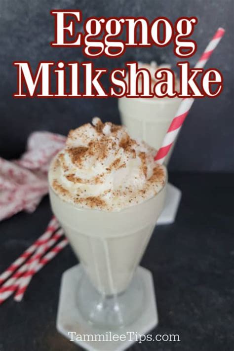 Easy Eggnog Shake Recipe (3 Ingredients) - Tammilee Tips