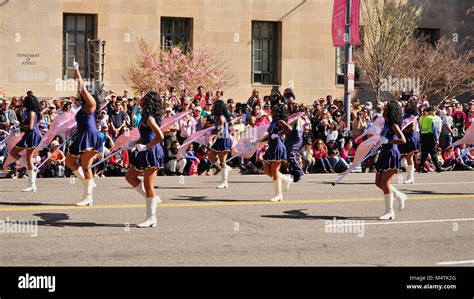 Ballou High School marching Band in Cherry Blossom Parade 2014 in Washington DC Stock Photo - Alamy