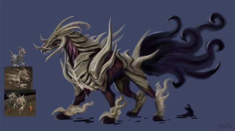 I was wondering how the corporeal beast would look like with a tail ...