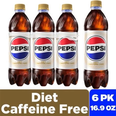 Diet Pepsi Cola® Caffeine Free Soda Bottles, 6 pk / 16.9 fl oz - Kroger