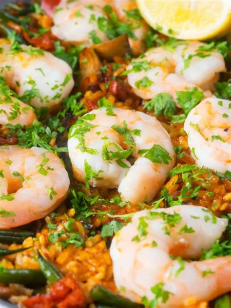 Prawn and Chorizo Paella with Artichoke and Beans - Krumpli