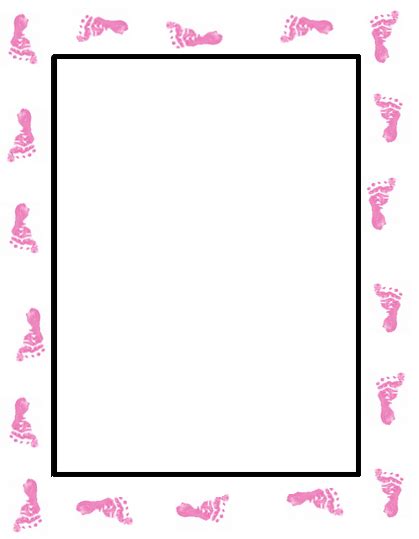 Baby Footprints Border - ClipArt Best