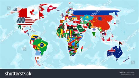World Map Of Country Flags World Map With Countries C - vrogue.co