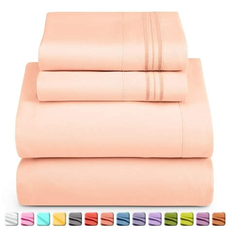 Nestl California King Size Bed Sheets - Deep Pocket 4 Piece Bed Sheet ...