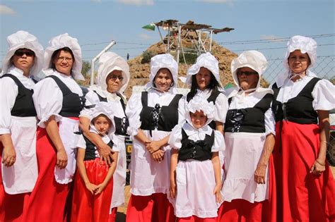 Baster ladies in their traditional attire they inherited from their Holland traveler forefathers.