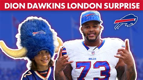 Dion Dawkins Surprises London Fan With Tickets! | Buffalo Bills