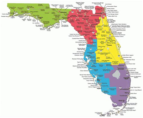 Map Of Florida State Parks With Camping - Map