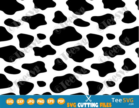 Cow Spots SVG File Cow Print Pattern PNG Vector Cow Spot Clipart Cows ...