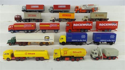 Herpa, RMM Roskopf, Roco, Wiking H0 - Scenery - 13 Trucks, - Catawiki