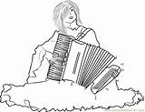 Accordion Coloring Pages sketch template