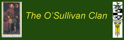 The O'Sullivan Clan | Clan, Sullivan, Family tree