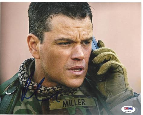 Oscar winner Matt Damon's "PSA DNA" authenticated autographed 8x10 ...