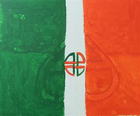 Irish flag and shield Painting by Stevie Walker - Fine Art America