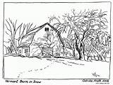 Old Barn Coloring Pages Adults sketch template