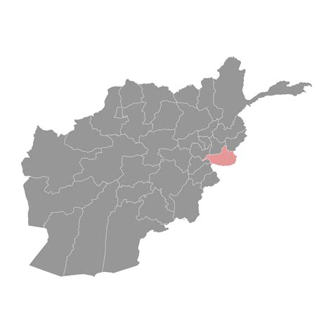 Nangarhar province map, administrative division of Afghanistan ...