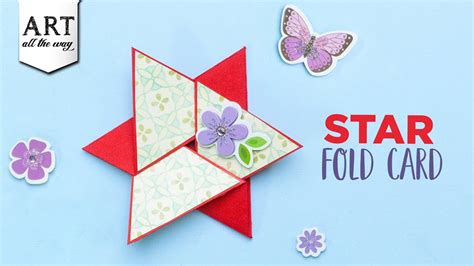 Star Fold Card | Creative Cards Design | DIY New Years crafts | Origami ...