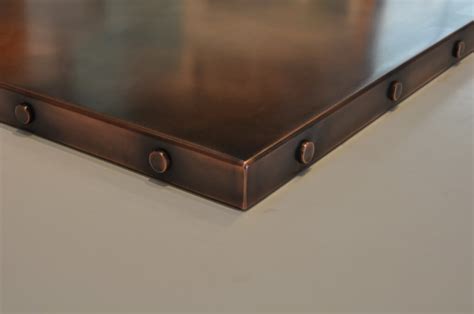 Copper Countertop with Patina Finish