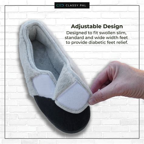 Memory Foam Diabetic Slippers For Wide & Swollen Feet – Classy Pal