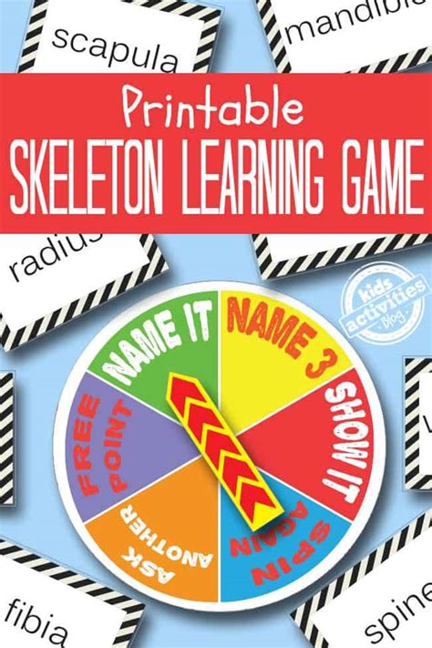 FREE Printable Skeleton Learning Game