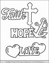 Coloring Pages Of Faith sketch template