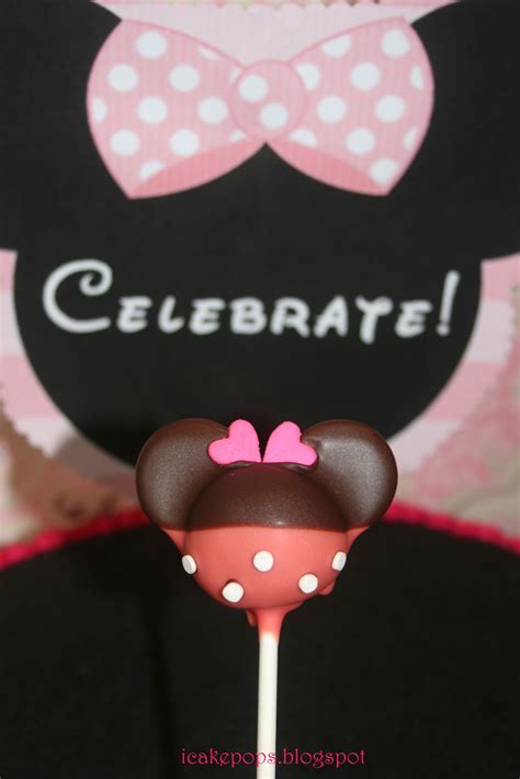 icakepops: Minnie Mouse Cake Pops (and free printables)