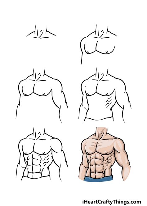 How To Draw A 6 Pack - Dean Quireft