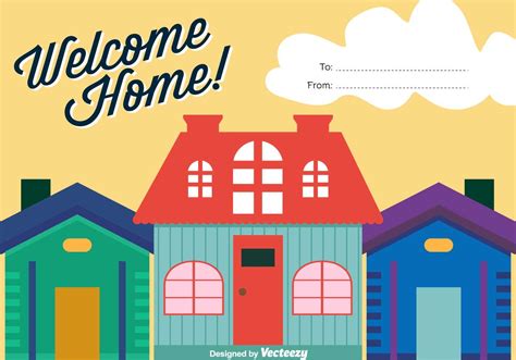 Welcome Home Vector Background House Vector, Welcome Home, Vector Background, Vector Art, Clip ...