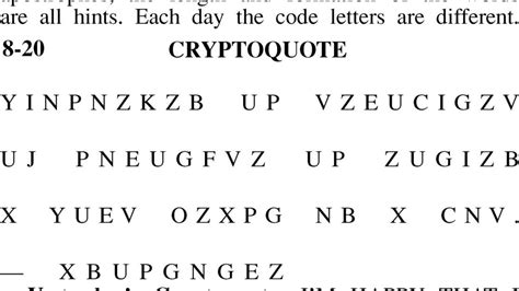 Cryptoquip Puzzles Free Printable - Printable Word Searches