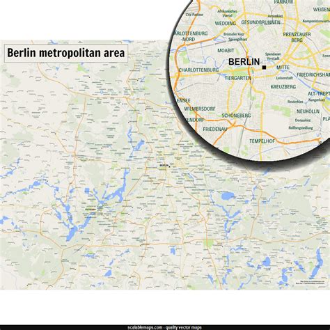 New #SVG vector map: A map of Berlin metropolitan area with major places and roads #vectormap # ...