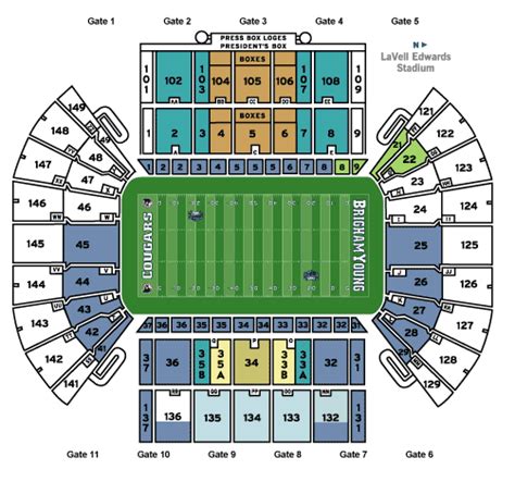 Byu Football Stadium Seating Chart | Elcho Table