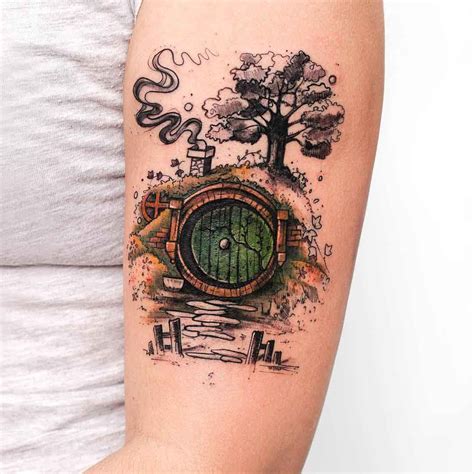 House of Hobbit Tattoo on Arm - Best Tattoo Ideas Gallery