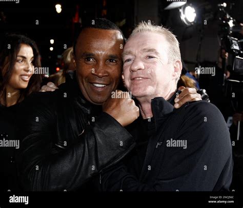 Boxer Sugar Ray Leonard, left, and Dicky Eklund pose together at the premiere of "The Fighter ...