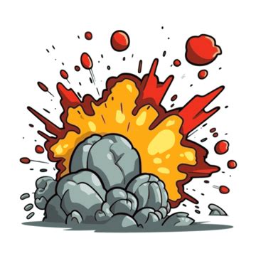 Impact Clipart Cartoon Style Explosion With Colored Balls And Bubbles ...