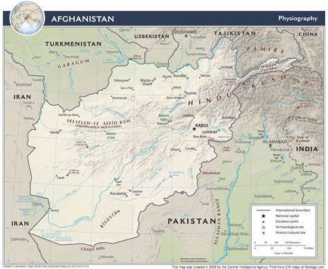 Afghanistan Map and Satellite Image