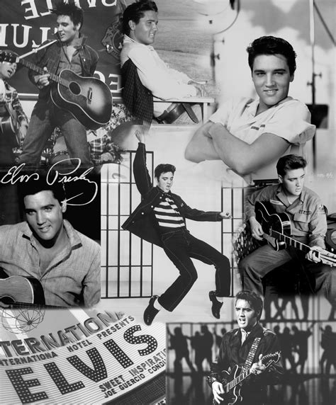 Modern Wallpaper Elvis Presley Collage II Muriva - MurivaMuriva