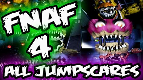 FNAF 4 JUMPSCARES || ALL FNAF 4 Jumpscares || Five Nights at Freddy's 4 ...