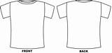 T Shirt Front And Back Coloring Pages sketch template