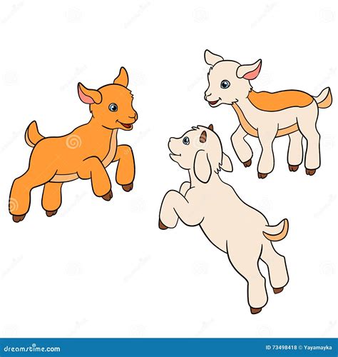 Cute Goat Cartoon