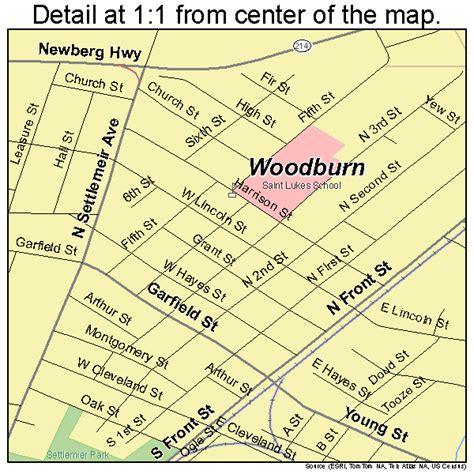 Woodburn Zip Code Map - Venus Jeannine