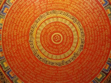 acrylic on canvass GAYATRI MANTRA IN MANDALA | Pooja room door design ...