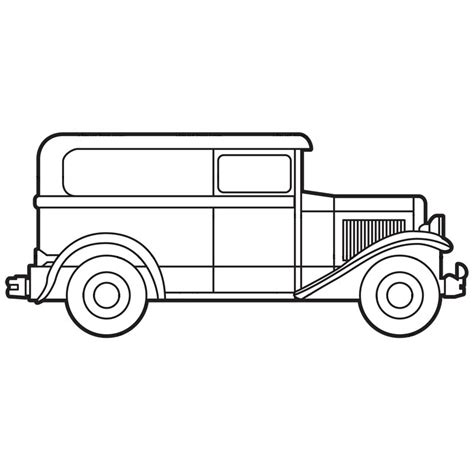 Antique Car Clipart Black And White - Antique Cars Blog