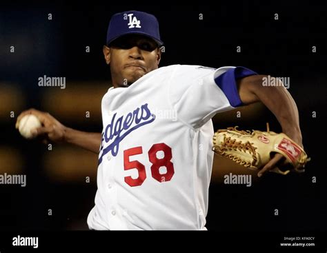 Los Angeles Dodgers pitcher Edwin Jackson throws against the Pittsburgh Pirates in the first ...