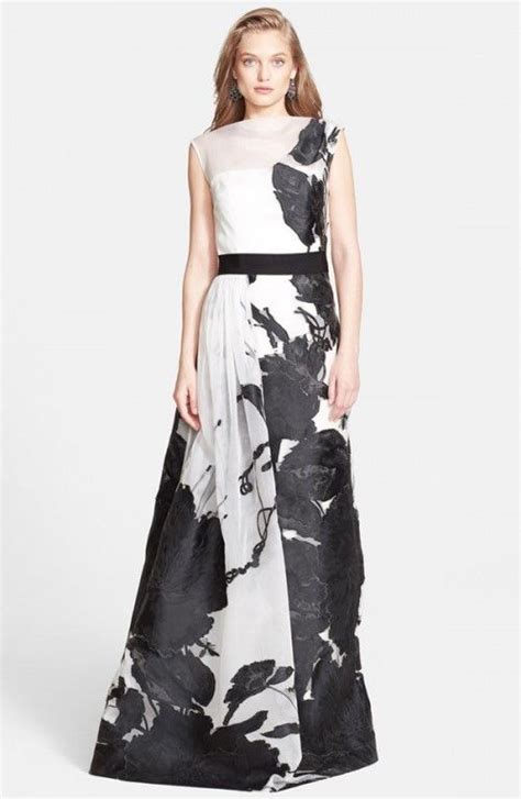 St John Women's Collection Dramatic Floral Fil Coupe Gown | Dress, Frock and Clothing | Lil ...