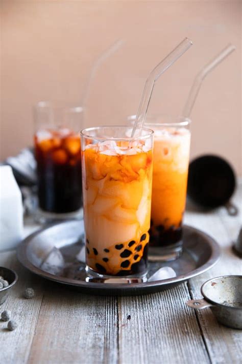 Boba Tea Recipe (How to Make Thai Bubble Tea) - The Forked Spoon