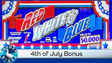 Red White & Blue Slot Machine Bonus - YouTube