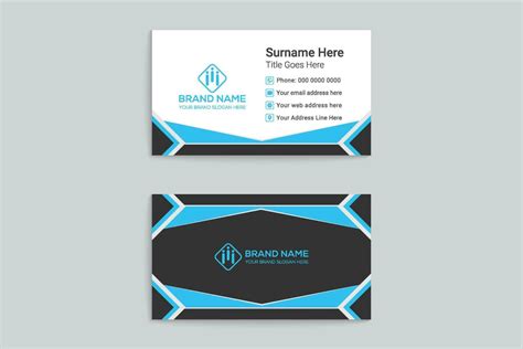 Minimalist business card template 23170681 Vector Art at Vecteezy