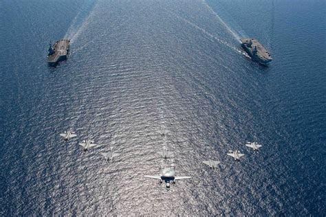 NATO Carrier Strike Groups Train Together in Mediterranean War Games ...